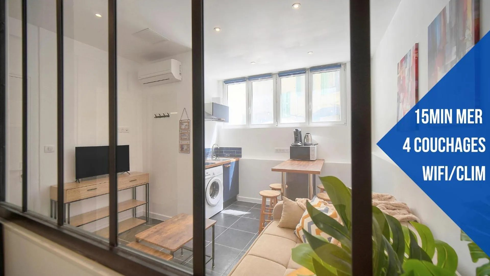 Appartement Vca House -5 Appartements - 15Min Mer- Wifi-Clim Cannes