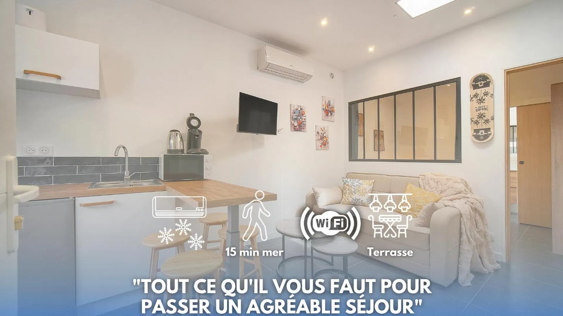 Vca House -5 Appartements - 15Min Mer- Wifi-Clim Cannes