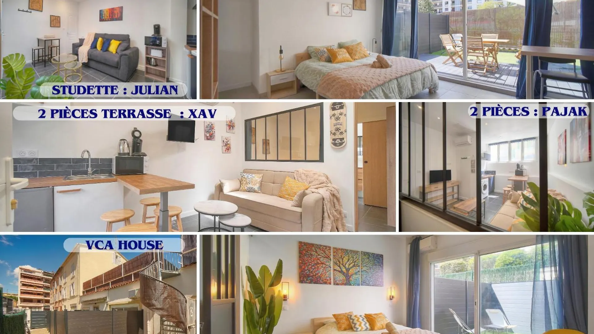 Διαμέρισμα Vca House -5 Appartements - 15Min Mer- Wifi-Clim Κάννες
