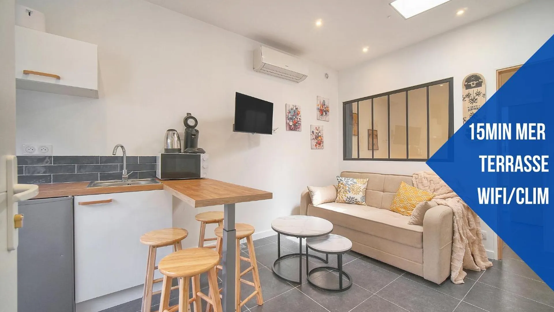 Vca House -5 Appartements - 15Min Mer- Wifi-Clim Κάννες 0*,