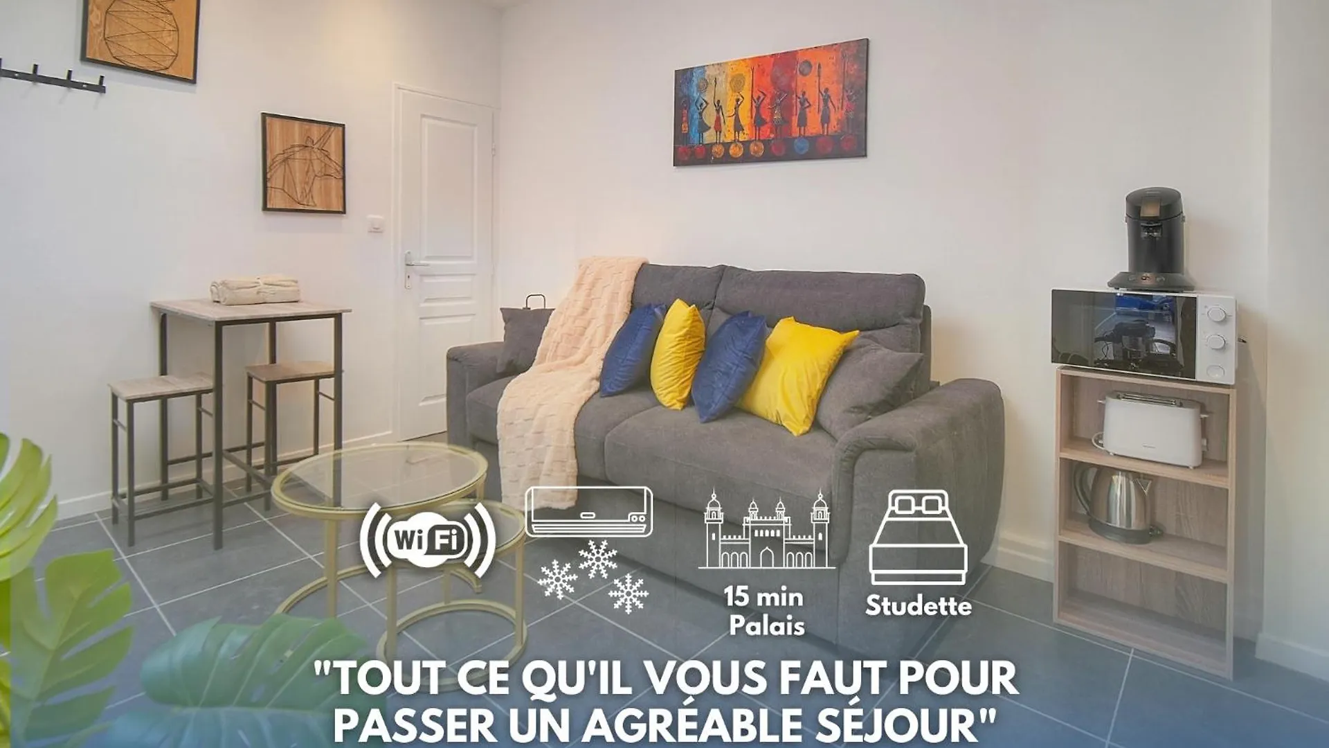 Vca House -5 Appartements - 15Min Mer- Wifi-Clim Κάννες 0*,  Γαλλία